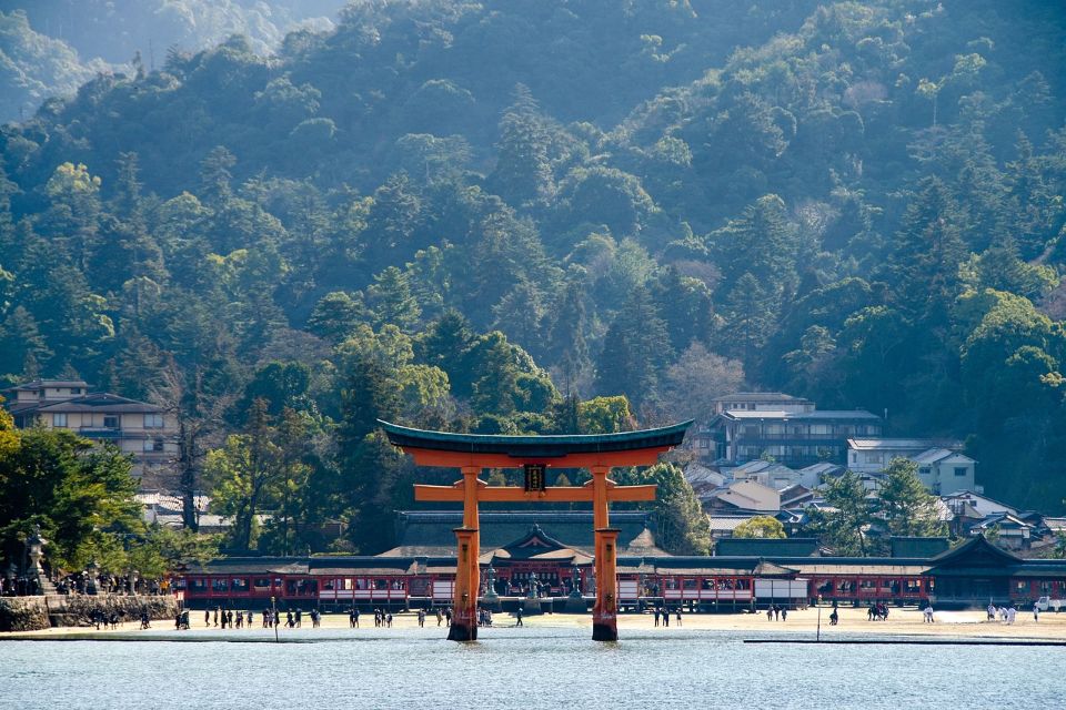 Floating torii gate of Itsukushima Shrine on Miyajima Island